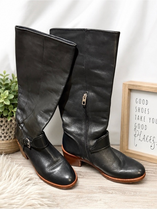 Coach Shoes - Coach Classic Black Leather Mid-Calf Women's Boots
